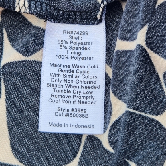 Enfocus Studio Sleeveless Black and Tan Dress size 6 - Picture 4 of 10